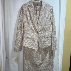 Anne Klein suit dress Sz 10 shift dress & jacket set